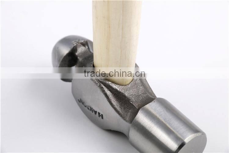 Multifunctional ball-peen hammer,rounded hammer with wooden handle