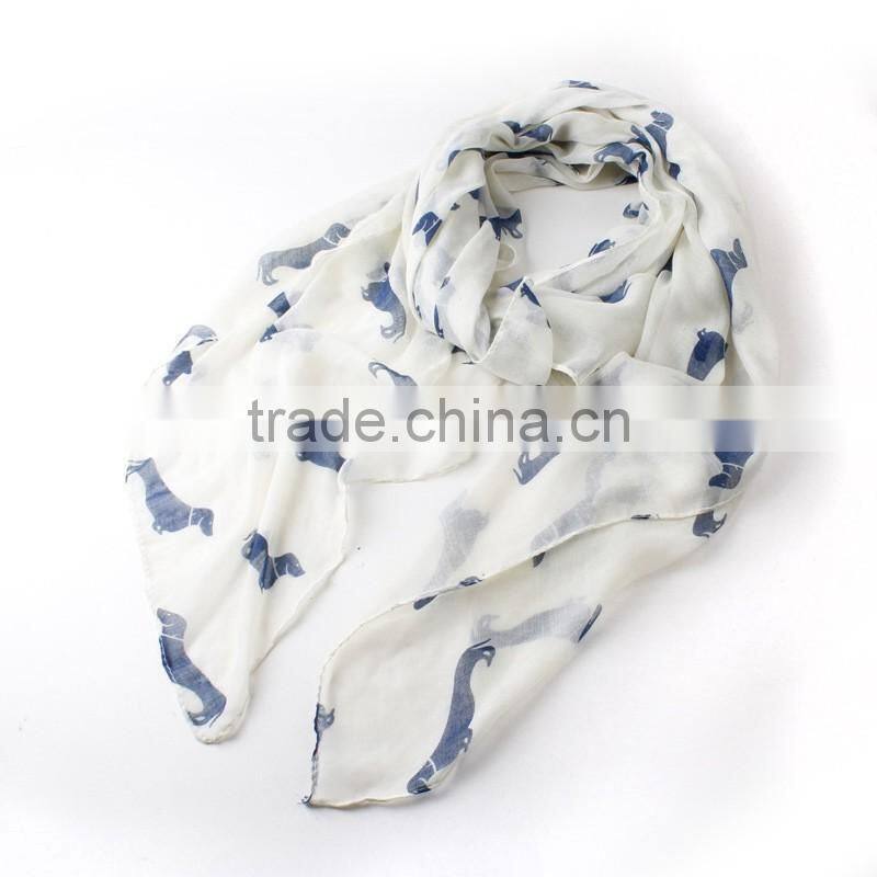 2015 New Fashion 9 Color Animal Print Scarf Cotton Women Scarves