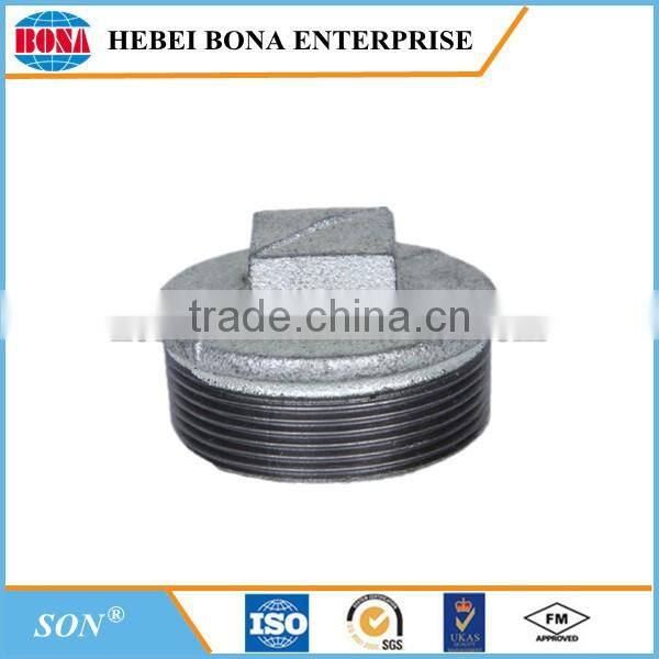 Hot Dipped Galvanzed Plain End Malleable Iron Pipe Fittings
