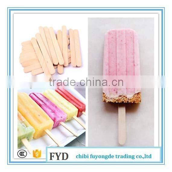 Natural Color healthy bamboo Ice Cream Skewers