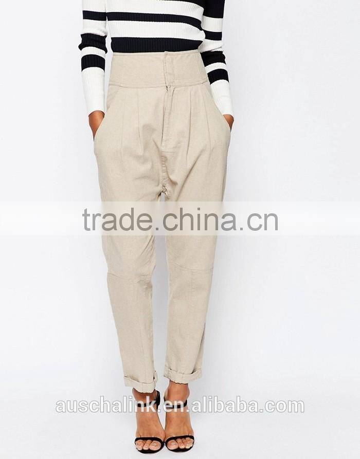 best selling girls high waist harem trousers low price