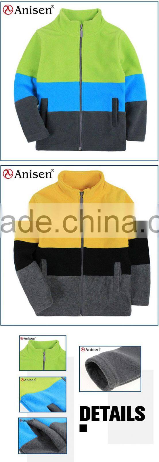 chinese supplier multi color fleece kids clothing jackets