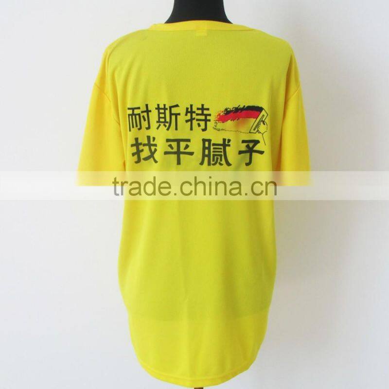 hot sale 100% polyester breathable high quality dry fit t-shirt custom wholesale