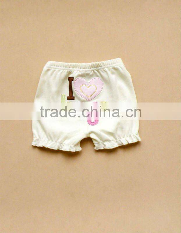 mom and bab 2012 summer baby wear shorts 100% cotton