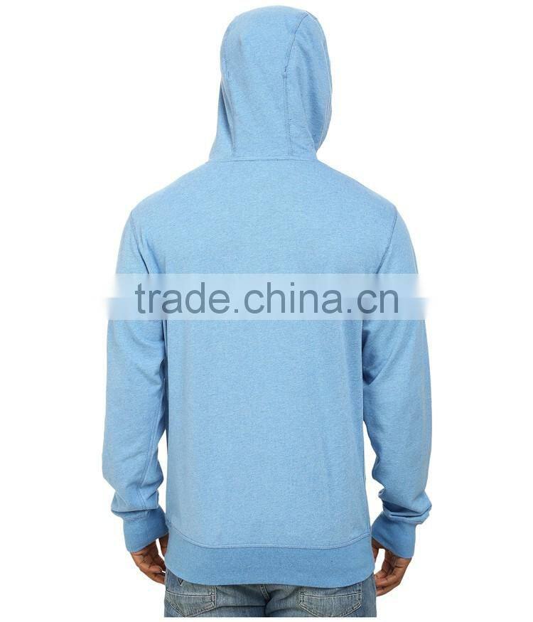 Mens blue lightweight light up fitness hoodie