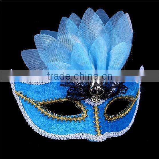 high end imitation feather headdress mask masquerade fashion cool indian white ball masks for party favor products 2016