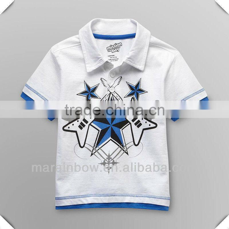 Cute Printed Design Polo Shirt for Boys & Baby Clothing Wholesale China