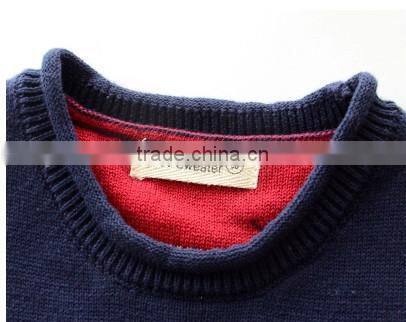 Organic cotton baby clothing children knitting fish pattern sweater infant knit vest sweater