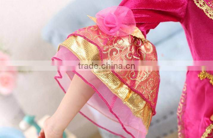 2016 Princess Costume for Girls Dress Up Chirstmas gift Costumes Fashion Princess Party Dresses Girl Clothing