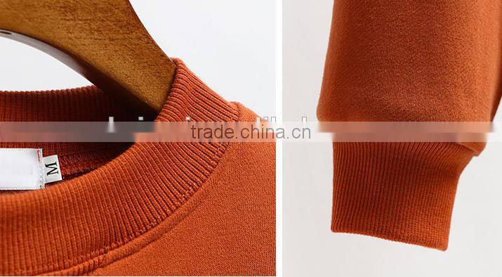 wholesale cheaper customized designs TC65/35 fleece plain cheaper crewneck hoodies&sweatshirt