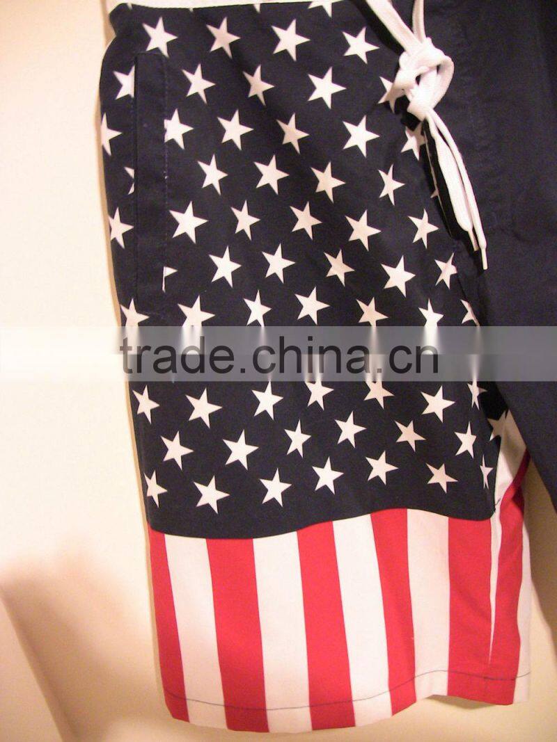 mens board shorts, american flag shorts wholesale