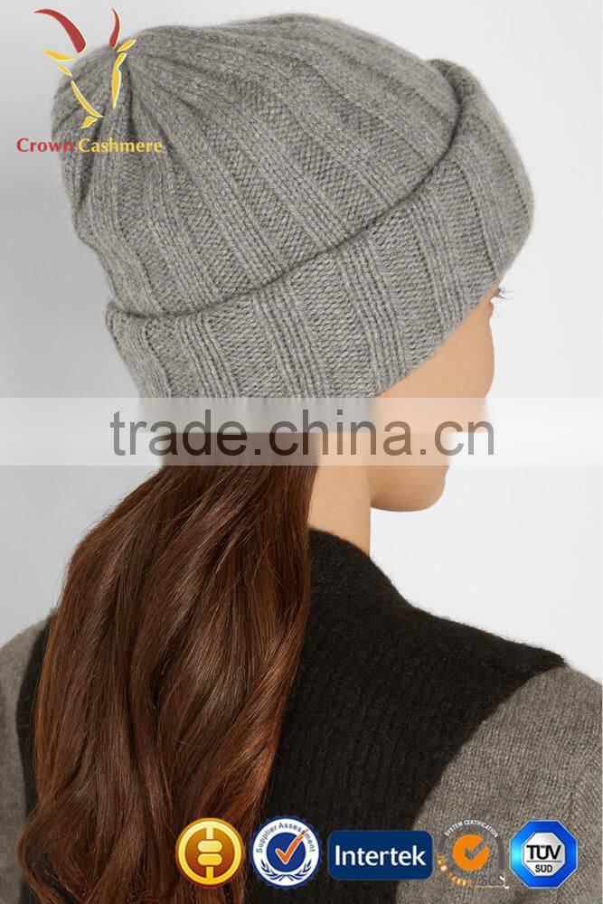 Cashmere Knitted Hat/Custom Knitted Hat in Different Color/Hand Knitted Hat