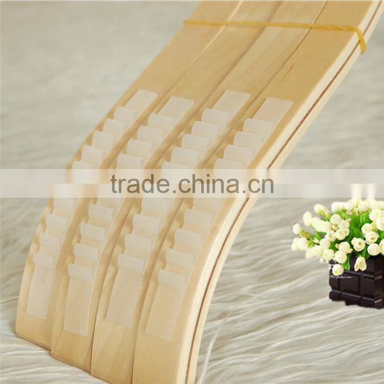 Brand new natural wood tie belt scarf hanger strong wood pants hanger custom wooden shirt hanger