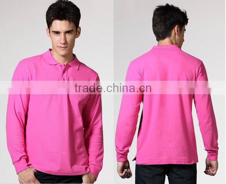 2016 New Brand Men's Long Sleeve Polo Shirt Man's Sloid Color Causal Polo Shirts