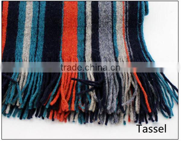 Latest new design fashion simple plaid warm thicken men scarf,knit scarf,classic scarf