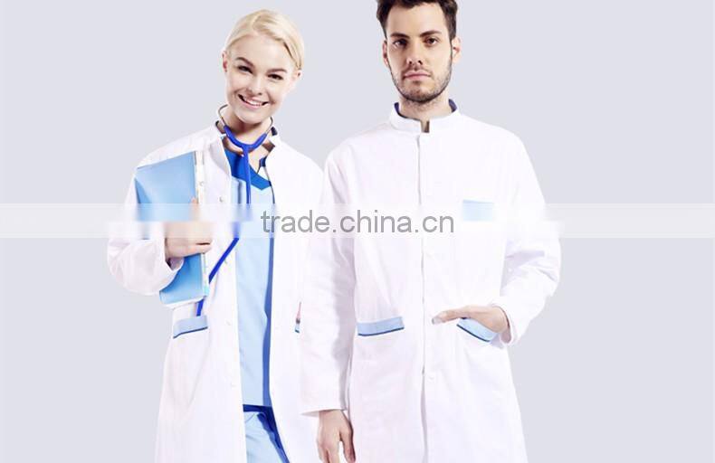 Short Sleeve White Blouse Nurse Uniform White Hospital Scrub Tops