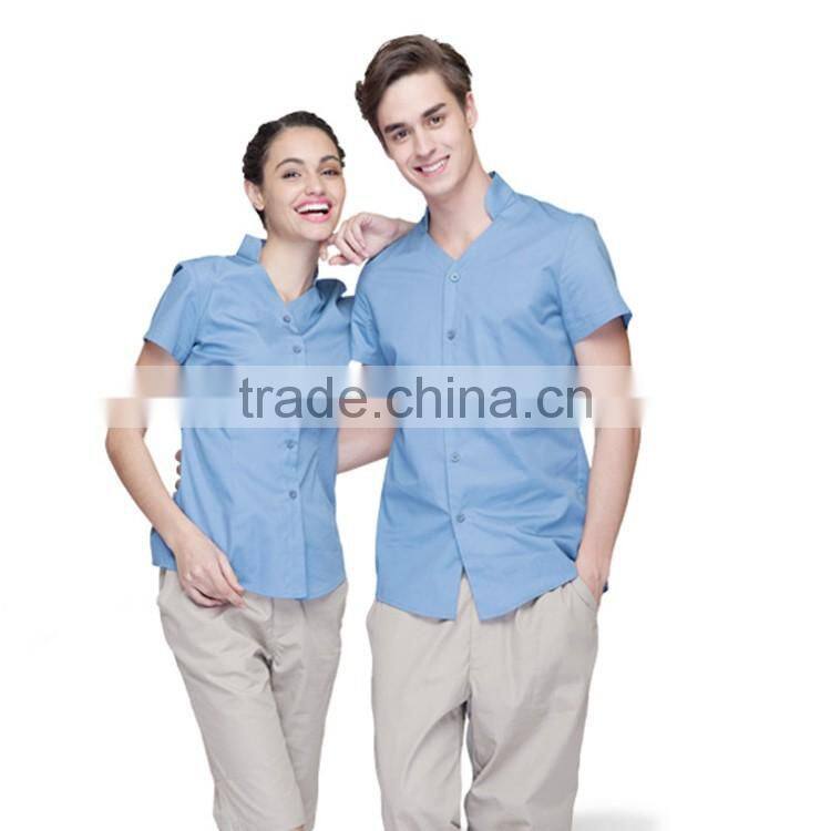 China OEM Staff Waiters Uniform Designs Work Wear Restaurant Uniforms