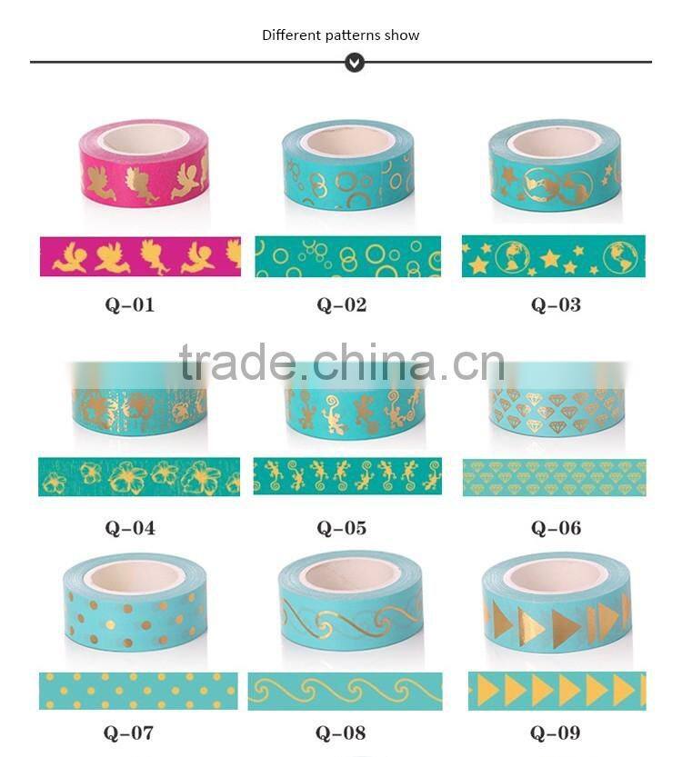 1.5cm*10m washi tape hot stamping tape planner accessories