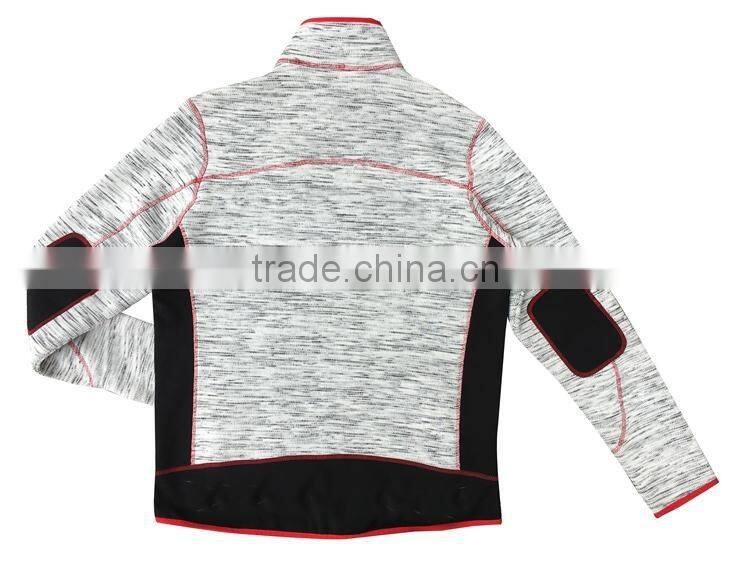Anoraks long sleeve coarse needle polyester knitted clothes men jacket