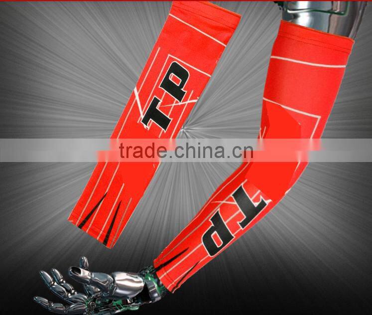 blue sleeve with colorful tattoo heat arm sleeve