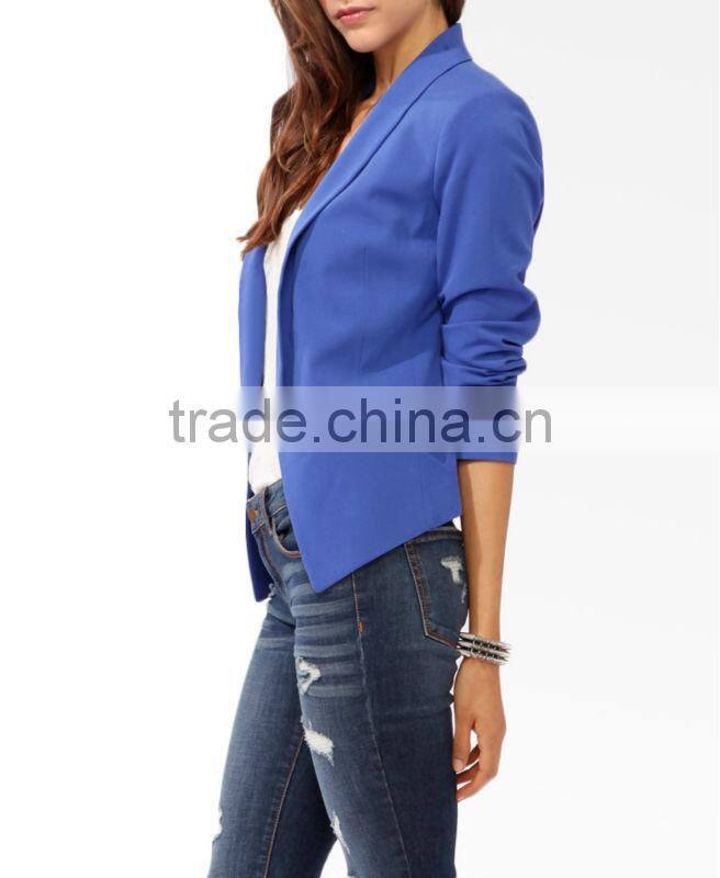 Shawl Collar Cutaway Blazer