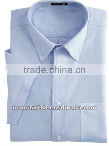 2016 multicolor man's oxford button-down collar short sleeve dress shirt