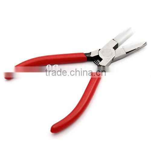 Red Plastic Jaw Pliers for Eyeglasses Jewelry Delicates