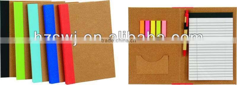 clip notebook folder with notepad noteflags