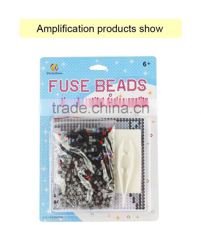 2017 Hot selling Stealth plane plastic hama fuse DIY education beads toys