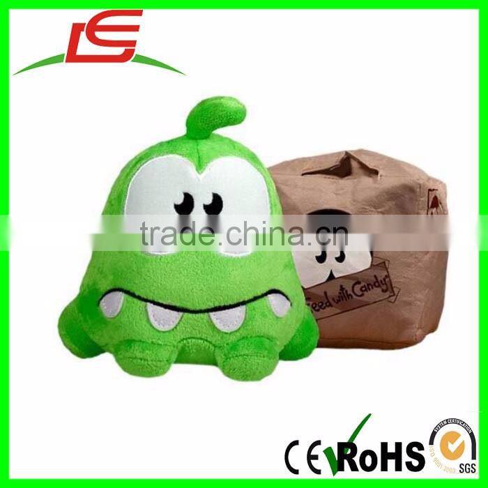wholesale Cut the Rope Reversible 6inch Om Nom Plush Toy