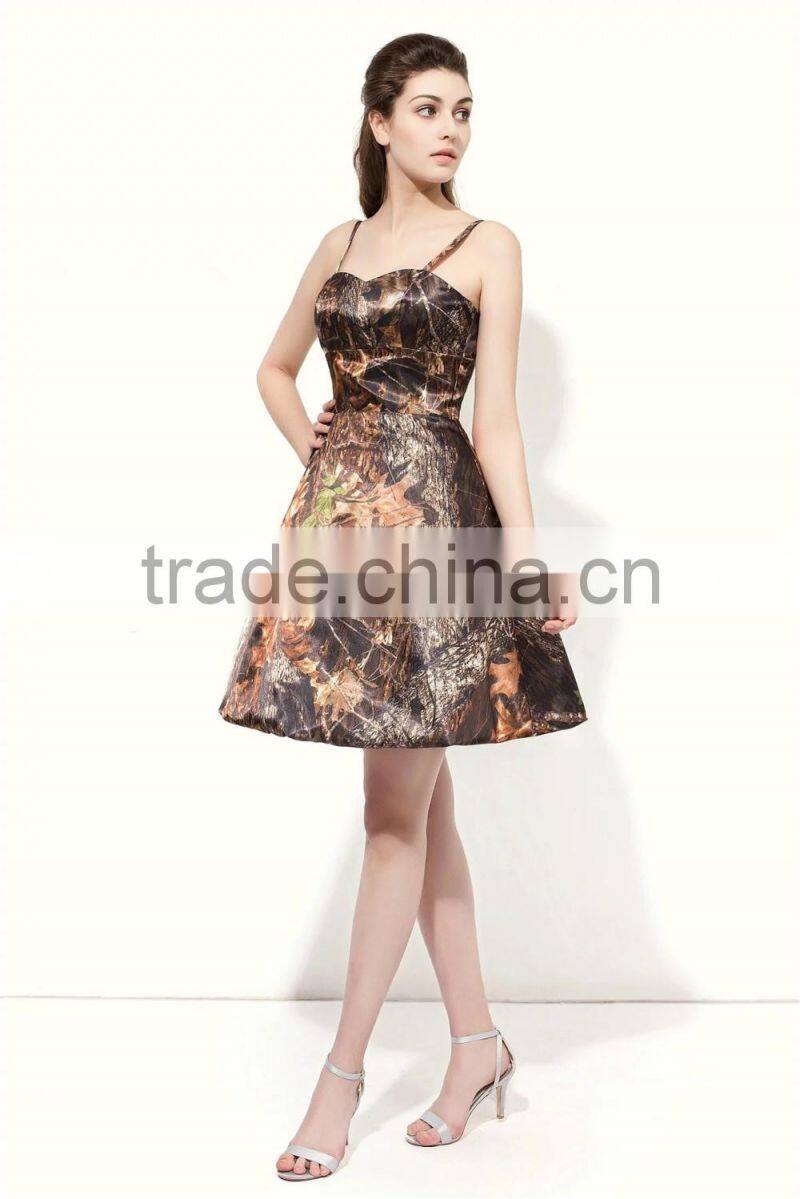 Hottest Shoulder back with chiffon short dress Prom Gown ED601