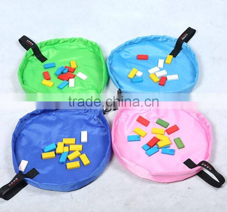 Factory Supplier Drawstring Toy Carry Bag Organizer,Play mat Toy Storage Bag