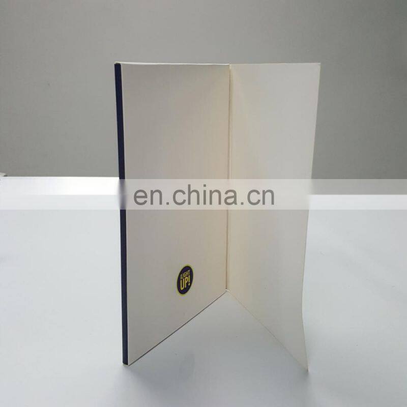 Custom best quailty 3d different shapes greeting cards with led light