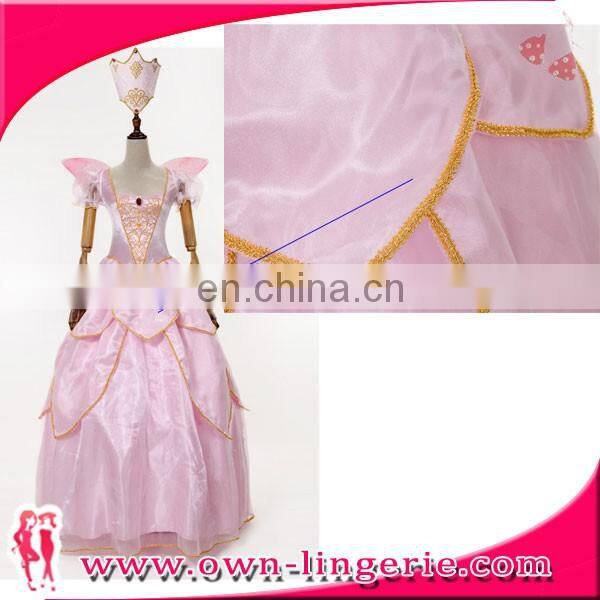 Deluxe Pink Fairy Tale Elf Cartoon Costume For Women Adult Sexy Christmas Costume