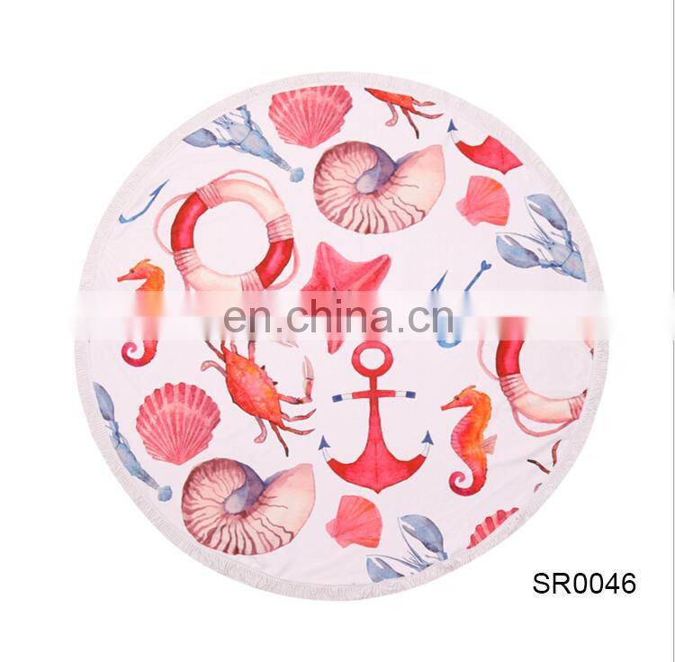 TOROS advertising wholesale custom microfiber hawaii round beach towel