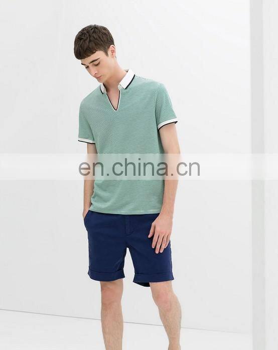 Wholesale High Quality Guangzhou Clothing Polo T-shirts Custom StripeTshirts Polo