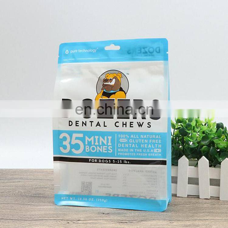 Guangzhou flat bottom pet bags/dog bags/dog food packaging bags