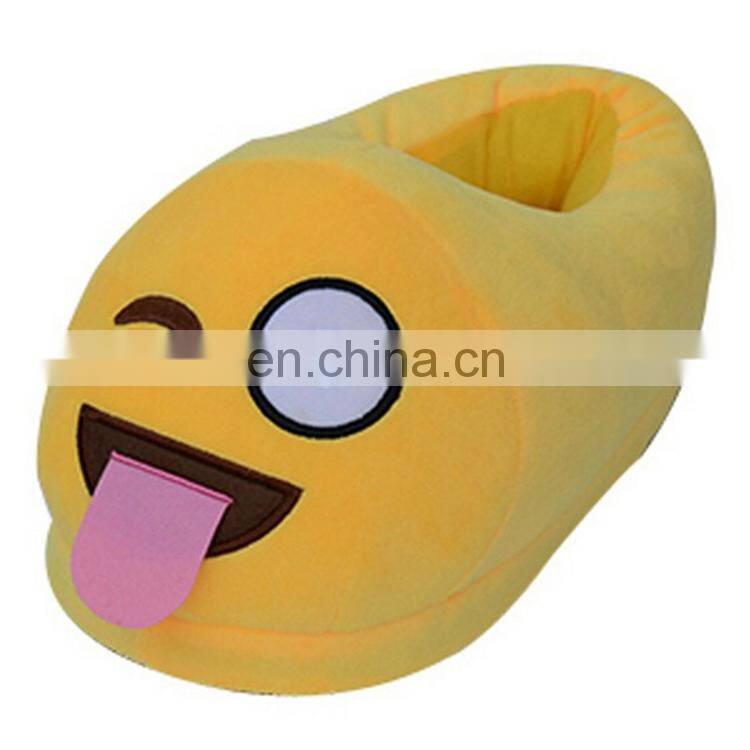 Hot Sale Funny Emoji Bedroom Slippers Wholesale