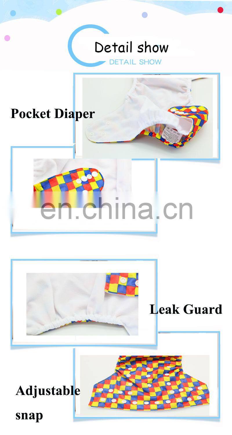 Elinfant2017 Most Popular Digital Baby Cloth Diapers washable suede cloth fast dry nappy reusable pocket cloth diaper