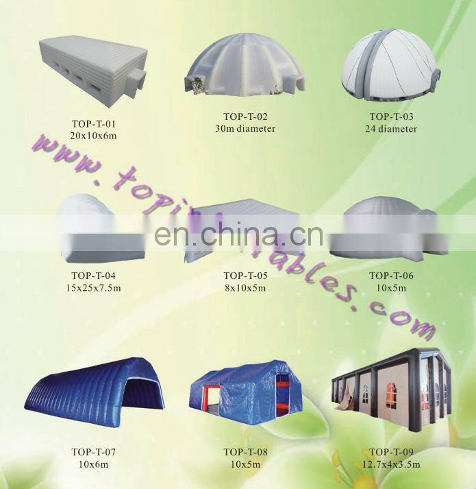 inflatable tent in advertising giant for sport party