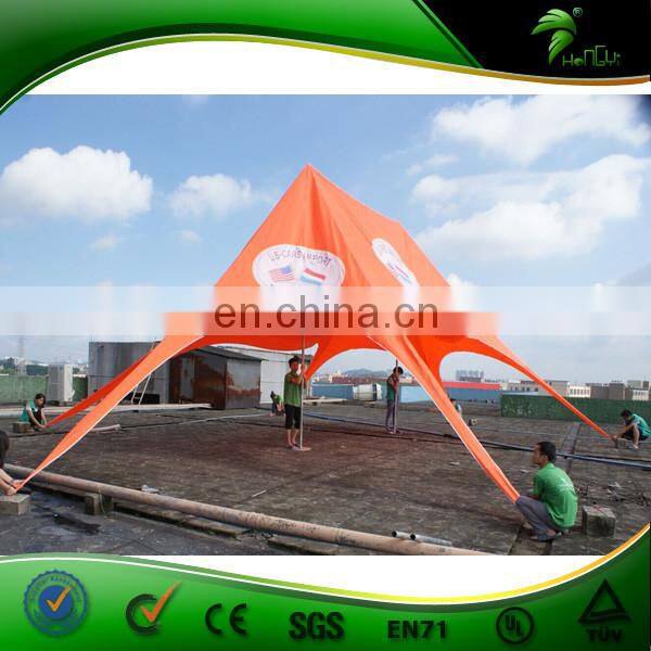 Double Peak Orange Party Event tent Star Marquee Tent