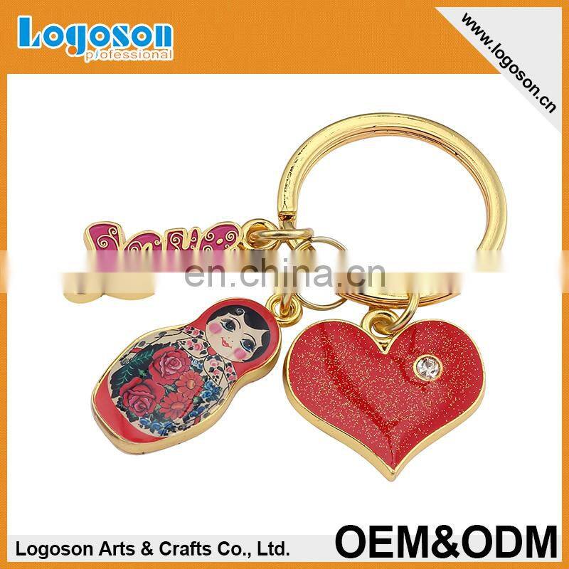 Best Selling High Quality Prague Custom Keychain/Keyring for Christmas Promotion