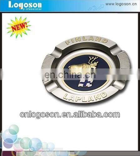 2014 hot selling Custom design collectible gift Dubai soft enamel souvenir metal ashtray