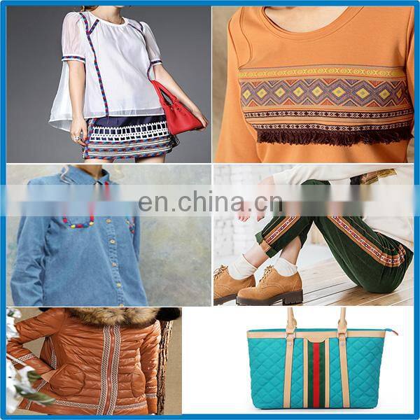 Wholesale Price Squares Pattern Retro Ribbon National Style Embroidery Tape