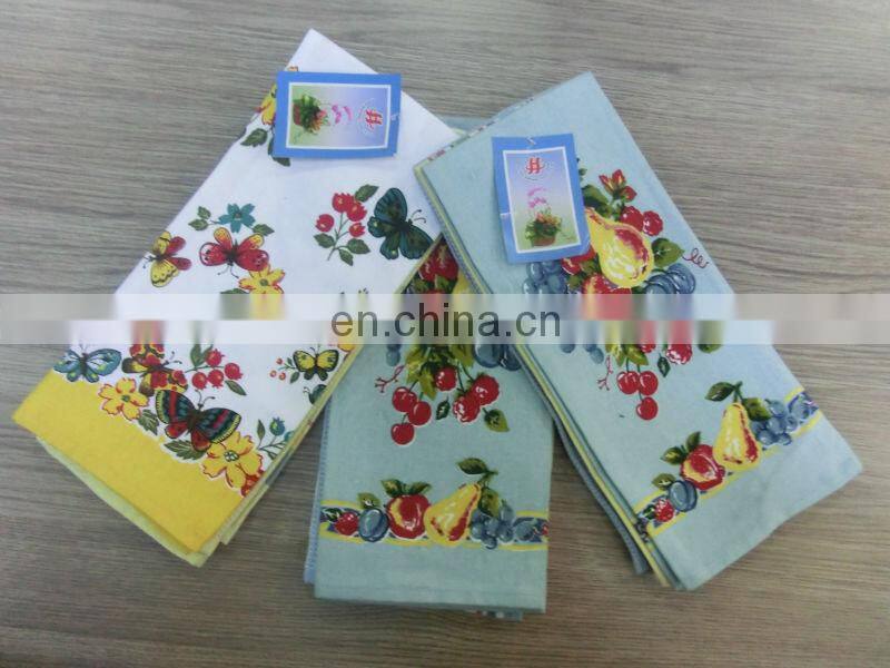 yarn dyed striped & checked kitchen towels,5 sets