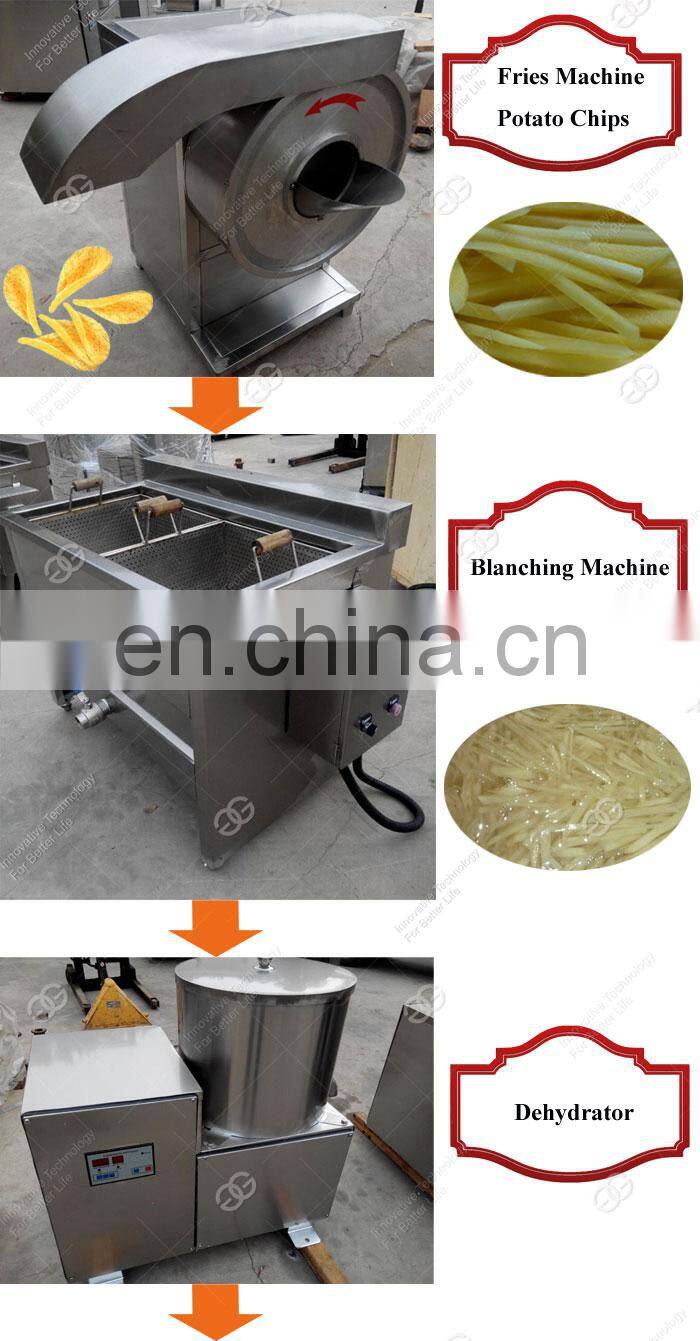 Factory Price Mini Fresh Frozen French Fries Making Machine Potato Chips Maker For Sale