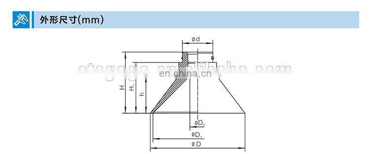 ZP02UN Parallel ribbed vacuum suction cup plastic adhesive suction cup