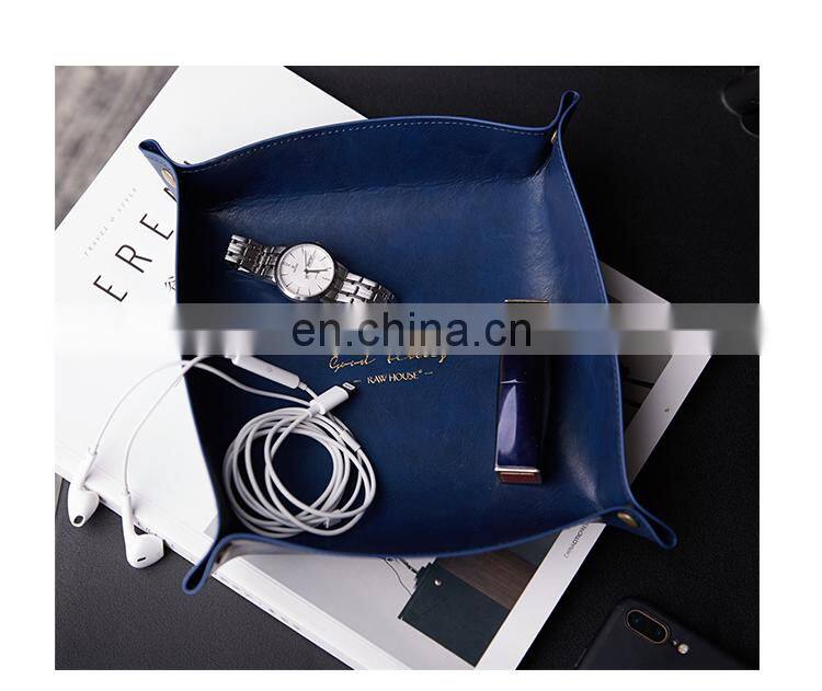 RAWHOUSE original design faux fur PU leather storage box