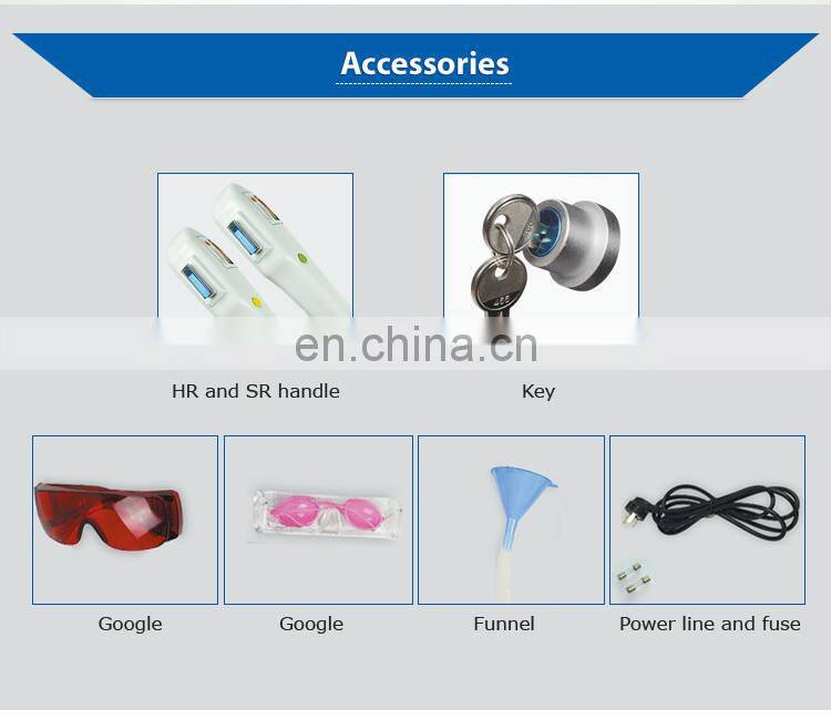 Hair removal and skin rejuvenation /desktop dual OPT / E-light laser Machine