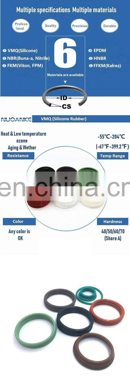 4" Silicone Food Grade Seal For Thermos Food Jar Lids High Temperature Resistant O Ring